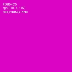 #DB04C5 - Shocking Pink Color Image